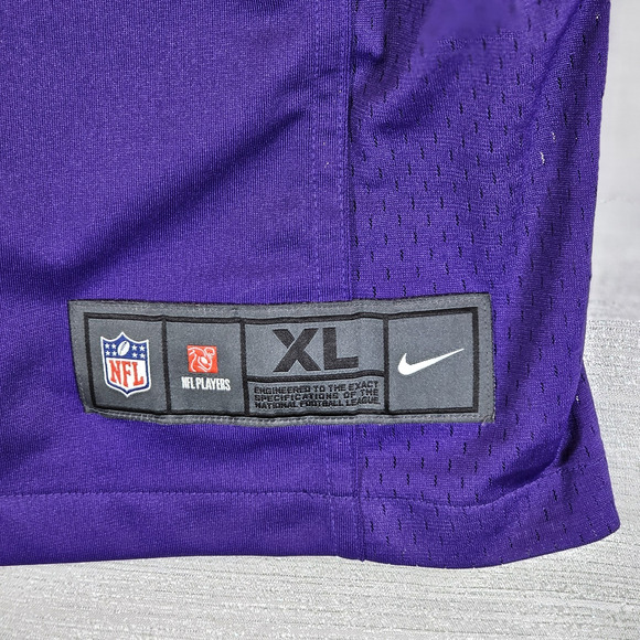 NIKE On Field MN Vikings Teddy Bridgewater #5 NFL Players Jersey Purple Size XL - Picture 3 of 11